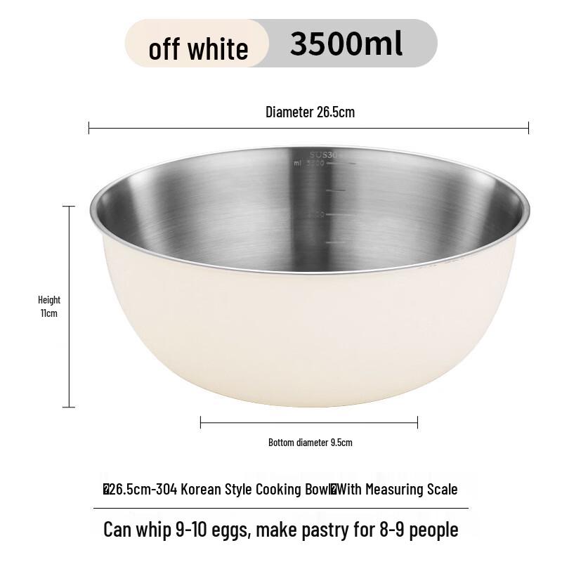 

ZISIZ 304 Stainless Steel Mixing Bowl