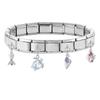 Zircon Turtle Starfish Conch Fishtail Cherry Pendant Italian Charm Links Fit 9MM Stainless Steel Bracelet Women DIY Making Gifts