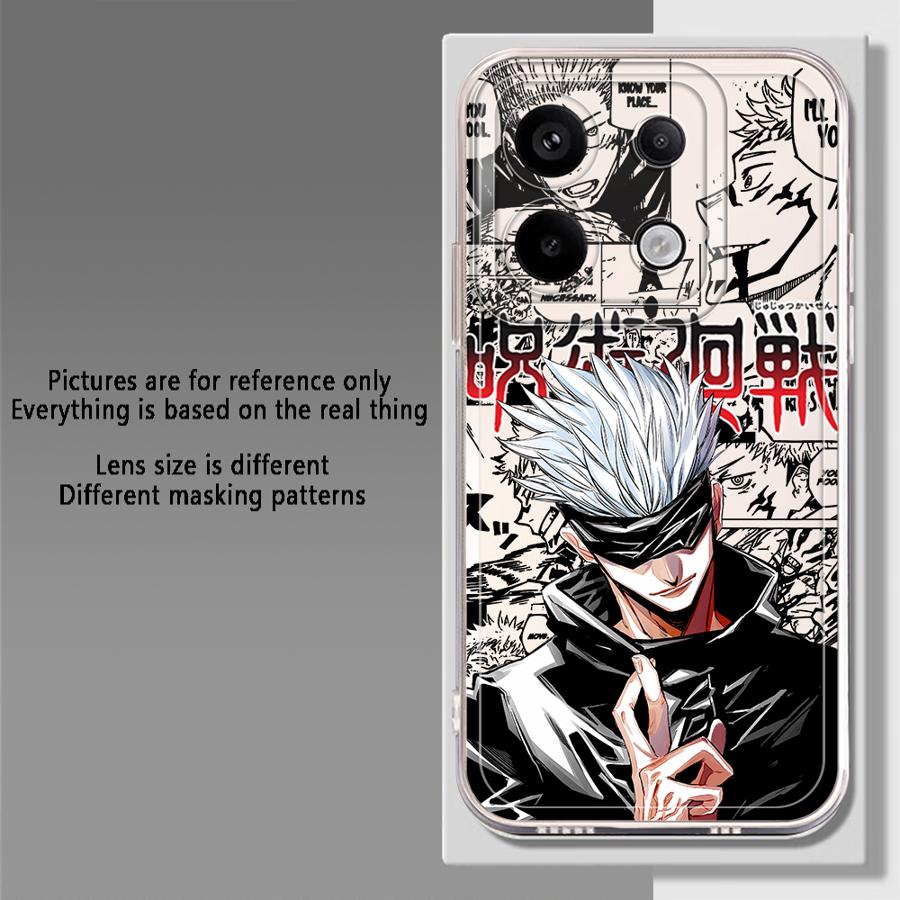 J-Jujutsus K-Kaisens Anime Case for Xiaomi Redmi Note 14 Pro Plus 12 14C Note 13 A4 9 10 11 10S 12S 13C 11S Soft Phone Cover