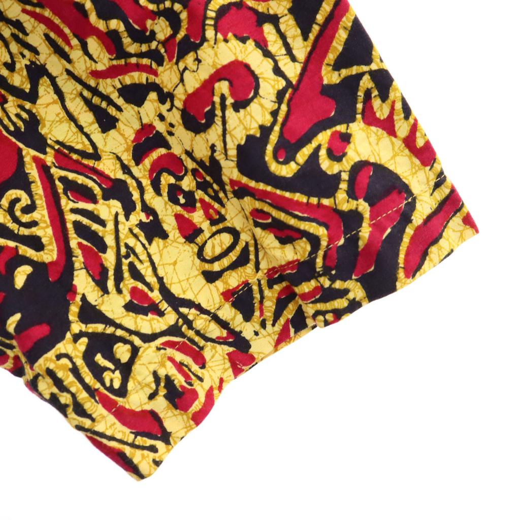 PAISAL 80s 90s Old Overall Handle Short Sleeve Open Collar Shirt M Yellow Men's Used