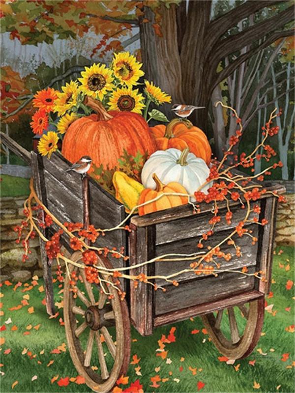 5D Diamond Painting Bird Animal Full Drill Craft Kit Diamond Embroidery Sunflower Mosaic Pumpkin Needlework Home Decor