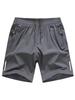 Men's Summer Ice Silk Quick-Dry Loose Shorts - Casual Beach Mid-Length 5-Point Pants