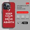 A-ABARTHes Italy Phone Case Black IMD Colorful Silver Suitable Case for iPhone 17 16 E 15 14 13 12 11 XS Pro Max