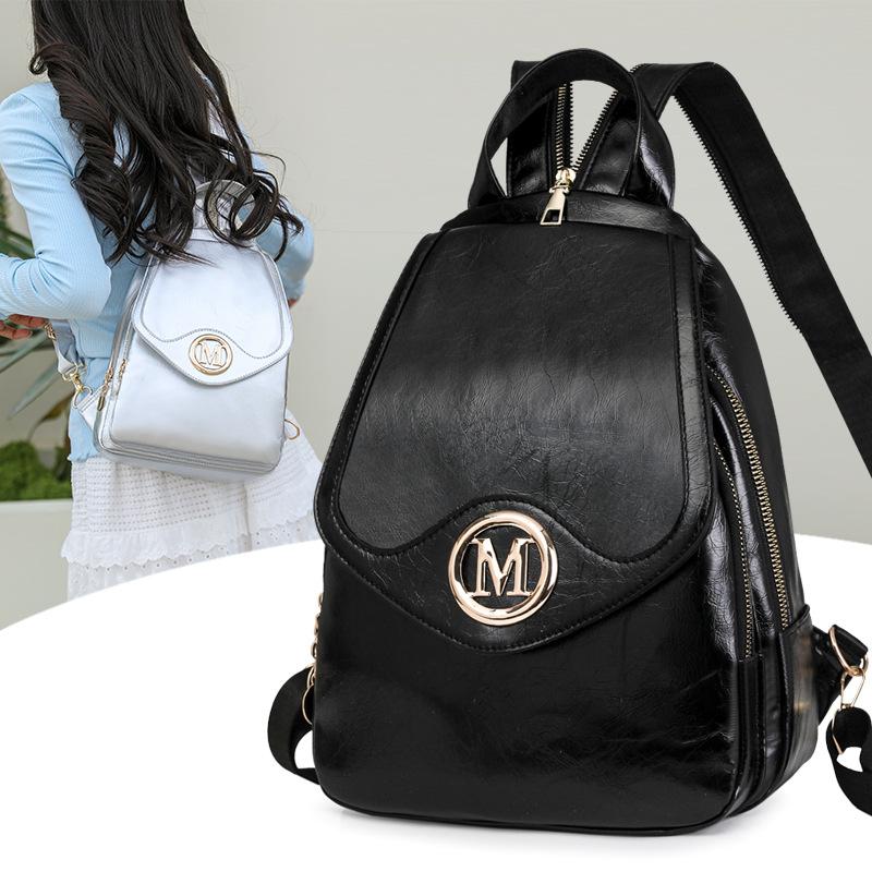 Plecak Wielofunkcyjny Colorblock Damski Mały Plecak z Zamkiem