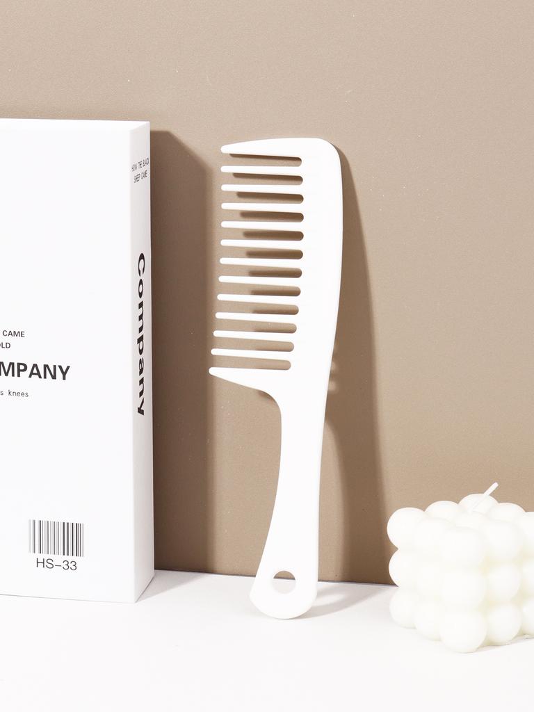 Wide tooth anti-static plastic comb,ergonomic handle,plastic bristle combing comb,suitable for various hair types