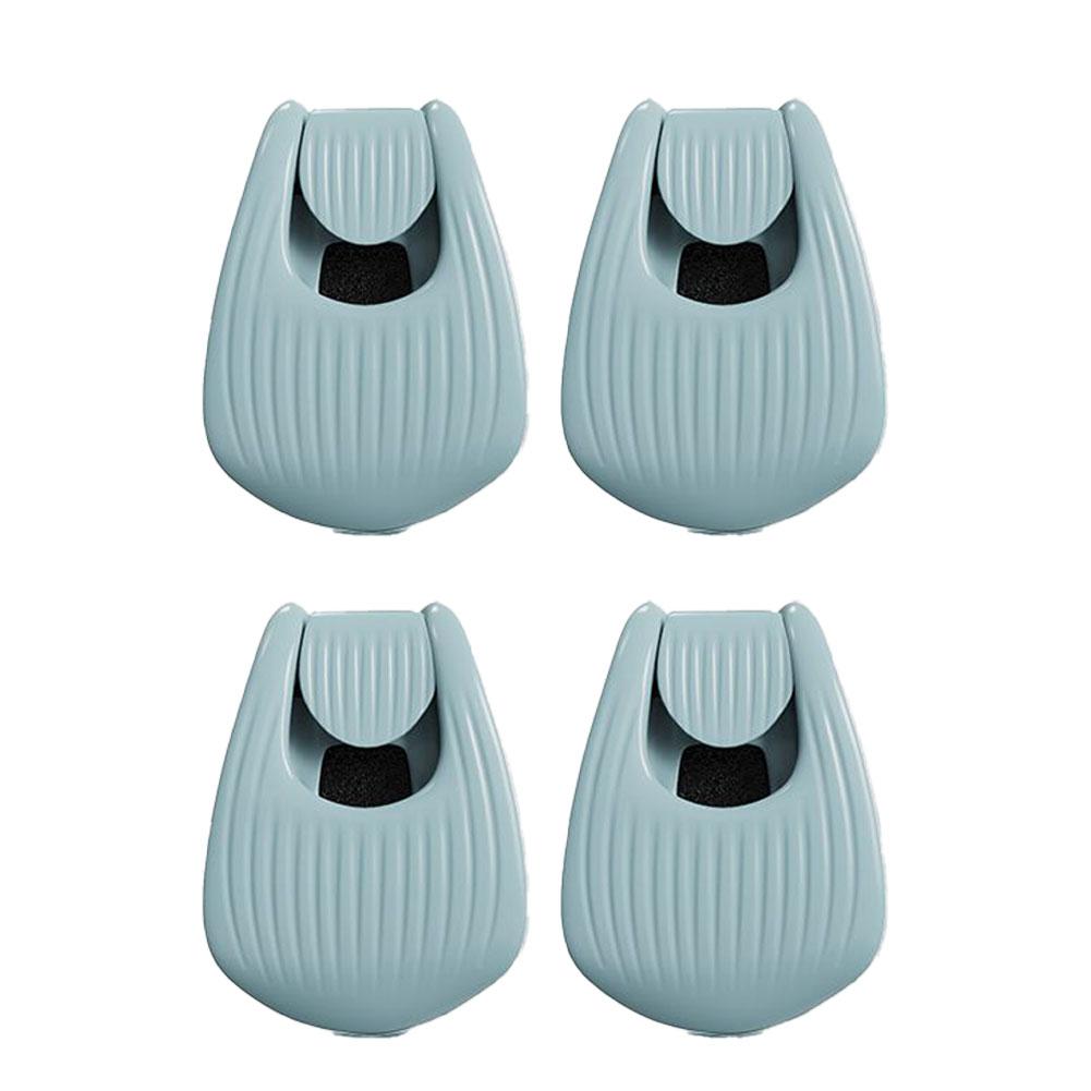 4PCS Fishing Rod Holder - Portable Takedown Fishing Rod Clips for Ground/Car/Wall/Beach, Auto Fixed Fish Poles Holders Strap