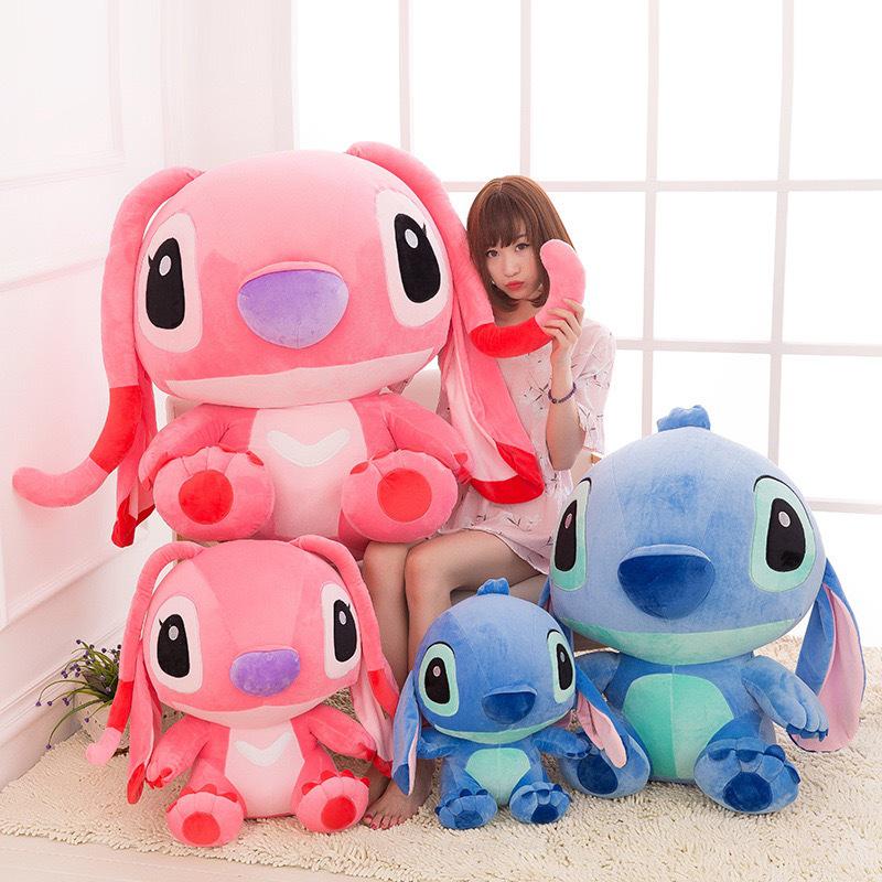 Cute Pink Stitch Plush Toy - Lilo & Stitch Cartoon Pillow for Kids