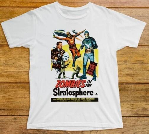 

Футболка Zombies Of The Stratosphere 719 Серийная Научная фантастика Сай-фай Захватчики S