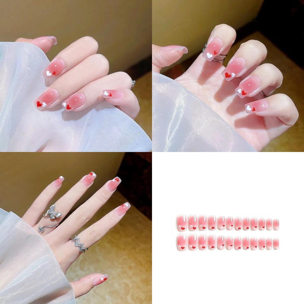 Ready-to-wear Nail Pieces With Adhesive Glue Jelly Double-sided Design