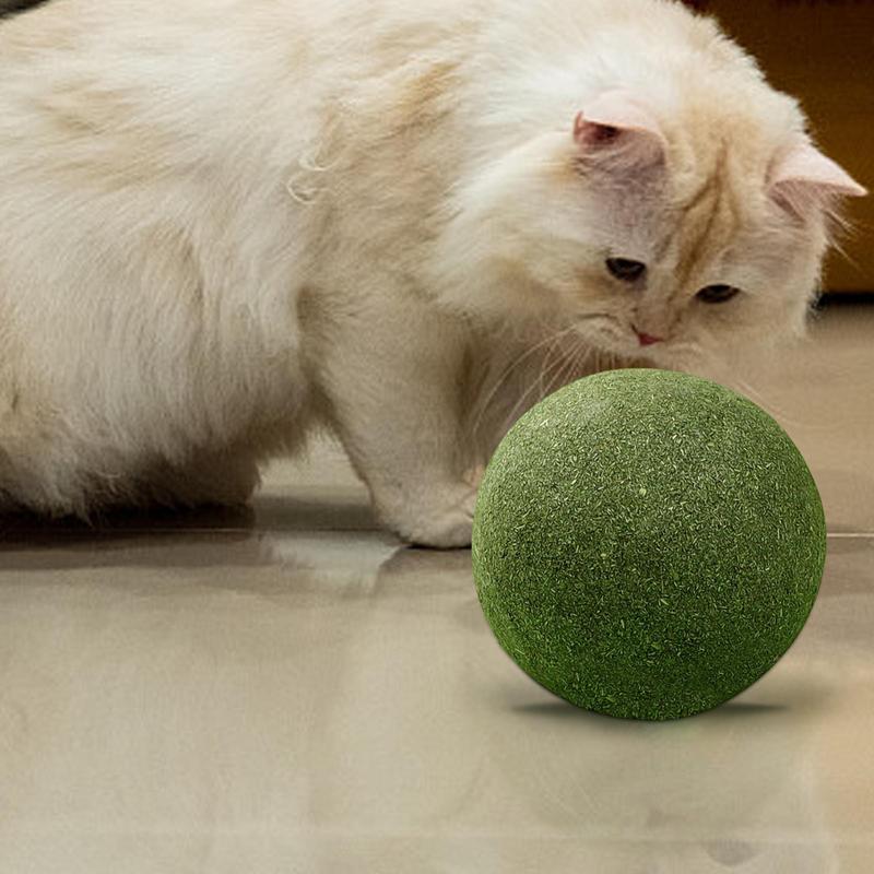Large Catnip Balls 10cm Catnip Toys Cat Mint Ball Toy Super Large Healthy Natural Lickable Self-Relieving Catnip Ball For