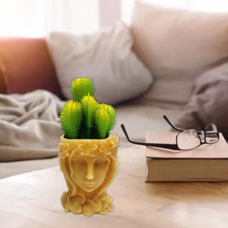 3D Goddess Pen Holder Flower Pot Silicone Molds Epoxy Resin Mold DIY Crafts Plaster Mold Dried Flower Resin Decor