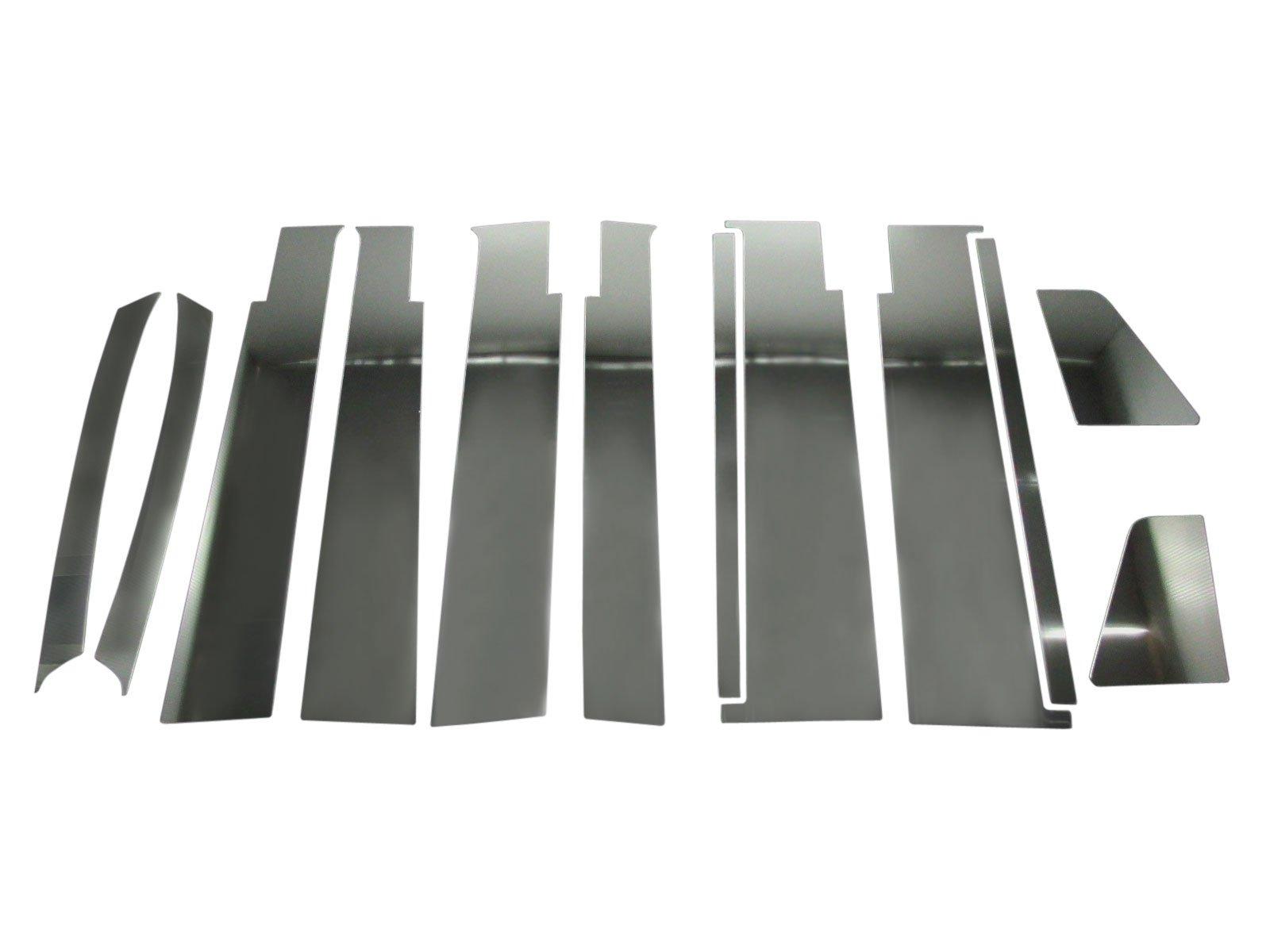 BRIGHTZ Накладки на стойки из нержавеющей стали с козырьком для Tanto Custom Совместимы с и 610 Tanto Customs Ультра-зеркальные LA600S/LA610S (12 шт