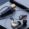 Wired Earphone Universal Noise Reduction 3.5mm L-shaped Plug Dynamic Gaming Headphone with Microphone for Karaoke