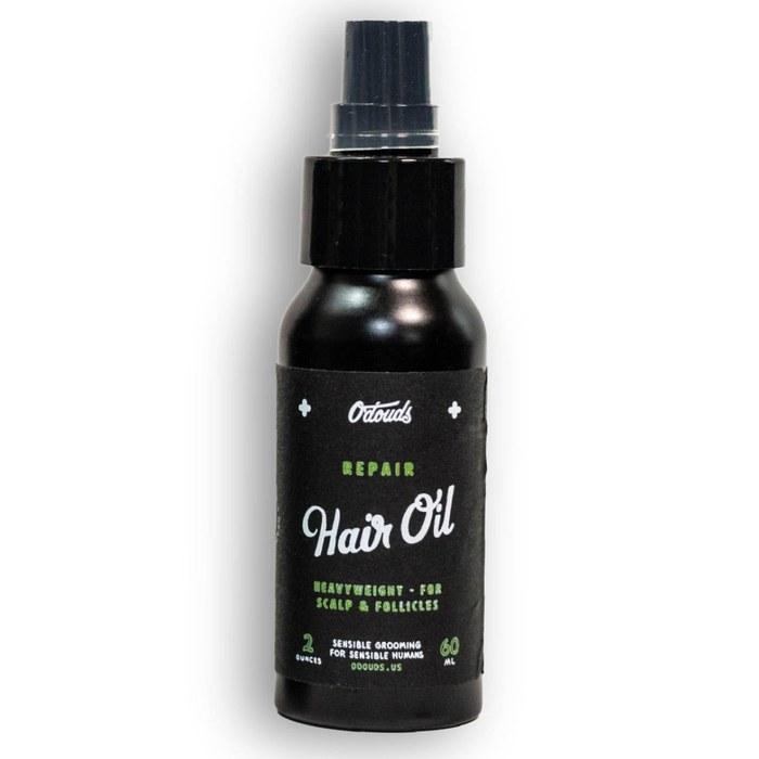 O Douds Repair Hair Oil 60ml | Damage Repair & Moisturizing Gloss | Treatment & Leave-in Oil - Black 60ml
