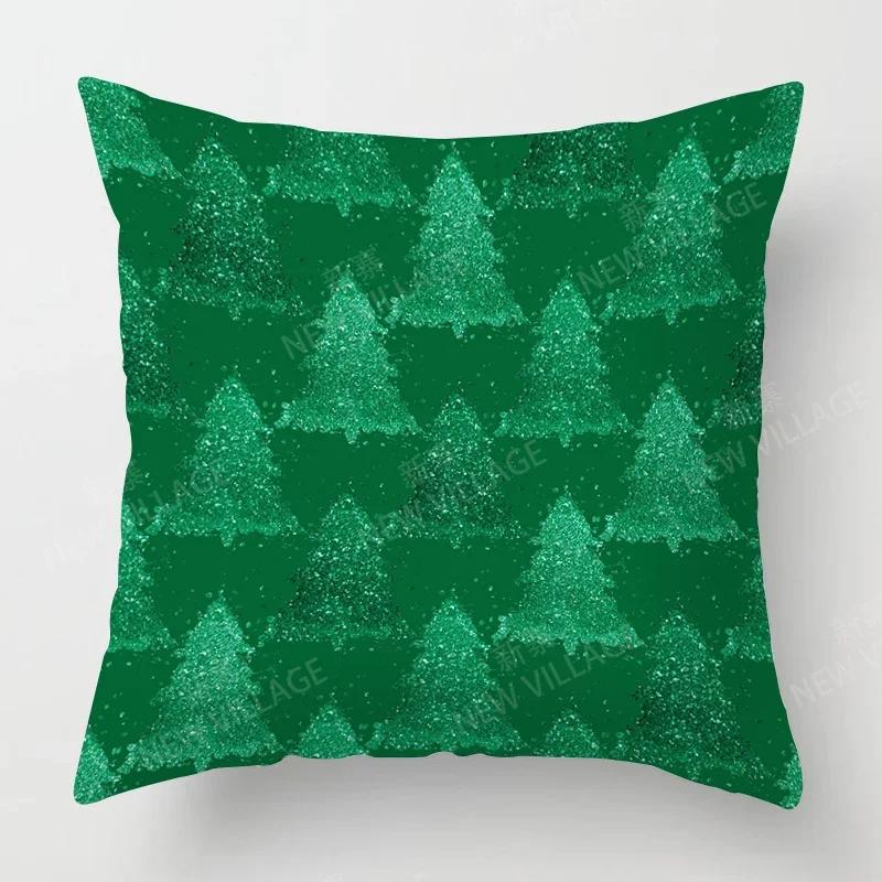 Christmas Series Pillowcases Sofas Cushion Covers  Home Decor Can Be Customized for Holiday Celebrations 40x40 50x50 60x60 35x35