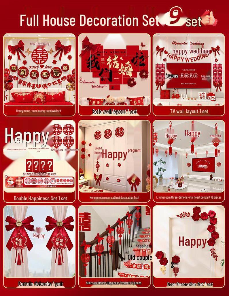 Komplett Bröllopsrumsinredningsset för Sovrum & Nytt Hus