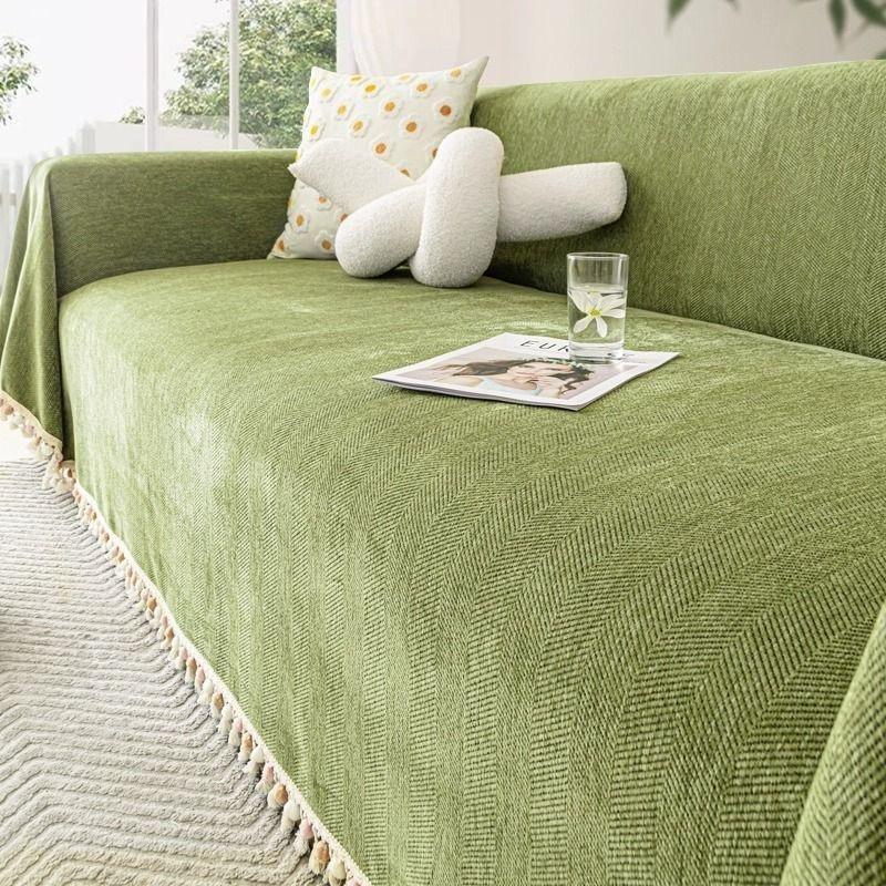 1pcs Full Dustproof Sofa Cover Blanket Non-slip Towel for Living Room Furniture Simple Four Seasons Universal Couch Cushion Mat