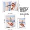 5D Diamond Painting Kit Christmas Santa Sleigh Full Drill Canvas Art DIY Rhinestone Craft for Bedroom Living Room Wall Decoration