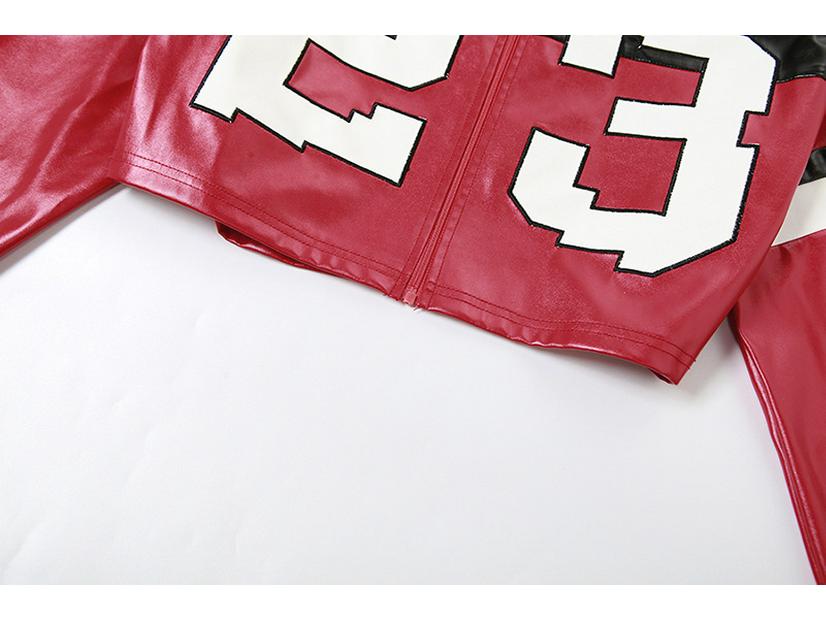 2024 Autumn European & American Street Style Slim Fit Women's Digital Letter Print Zipper Cardigan Jacket