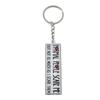 Creative English Slogan Acrylic Keychain - European & American Style