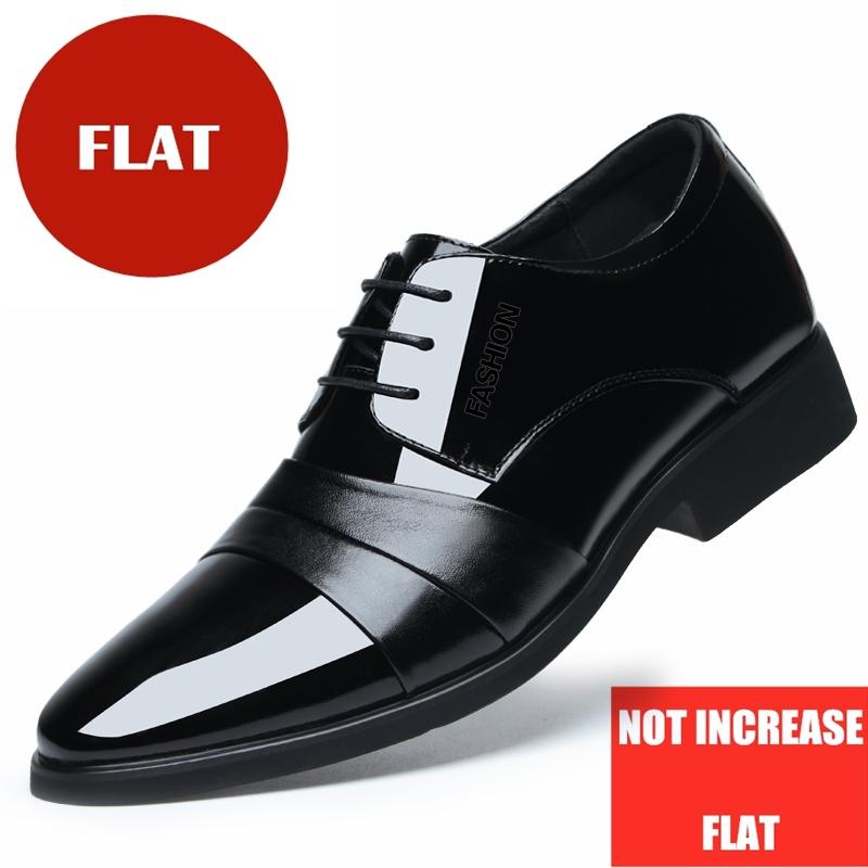 

Men Height Increasing Leather Dress Shoes 6cm 8cm Invisible Elevator Shoes Genuine Cow Leather Formal Business Wedding Oxfords 38