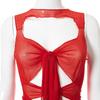 M21DS261 Frühling/Sommer 2023 Europäisch-Amerikanisches Damen Sexy Durchsichtiges Netz Rückenfreies Enganliegendes Kleid