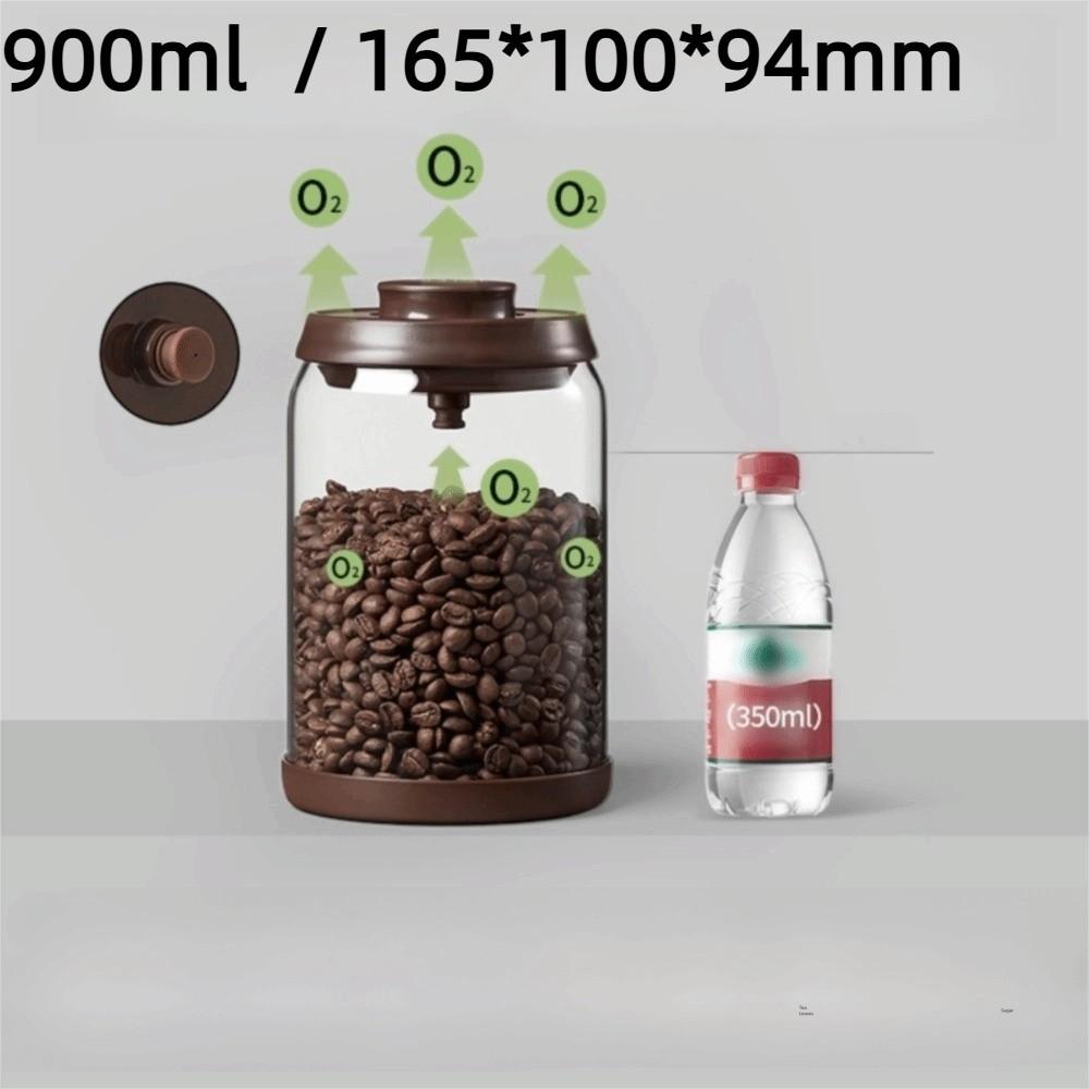 

Герметичный вакуумный контейнер для кофе 600-2000 мл Контейнер для хранения Зерна кофе Стеклянная банка Бытовой 900ml Anti Oxidant