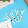 1Pc Disposable Sterile Slotted Round Navel Forceps Clamp Triangle Open Plier Ear Nose Piercing Tools Tattoo Piercing Supply