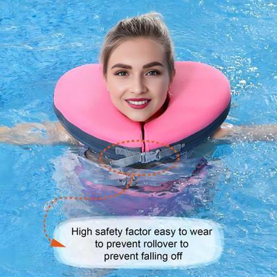 Schwimmkragen für Erwachsene zur Unterstützung von Kopf und Nacken, Liebesförmiger Schwimmkragen für das Schwimmbad, für Jugendliche und Erwachsene