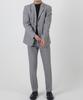 Paletot Notched Bokeh Single Blazer_Gray