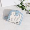 Floral Print Mini Coin Purse Bag Zipper Pouch Card Holder Portable PU Leather Short Wallet  Women