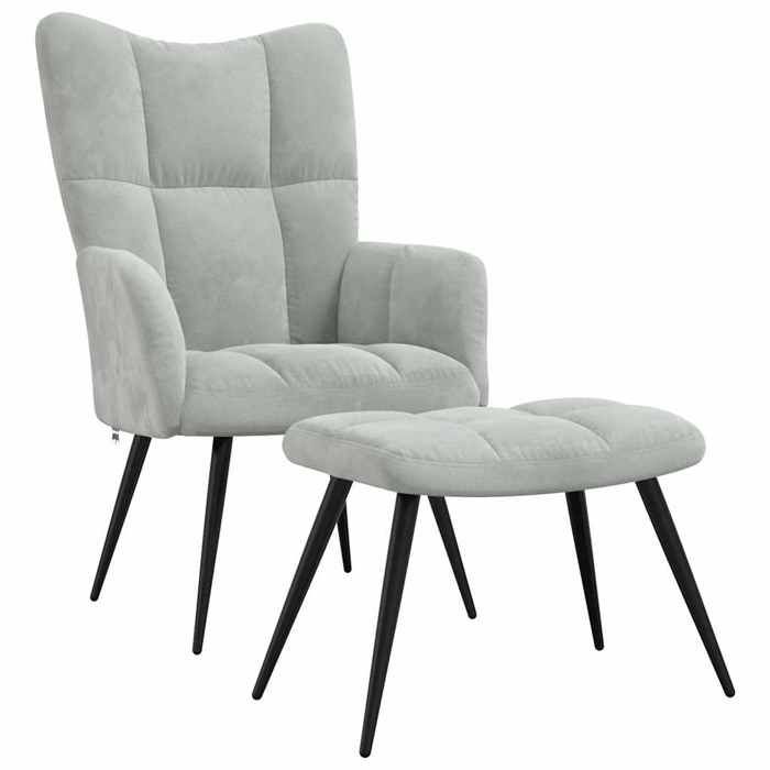 VidaXL Chaise de Relaxation avec Repose-pied Fauteuil de Détente Siège de Relaxation Chaise de Détente Salon Salle de Séjour 328084