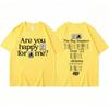 Kendrick Lamar T-Shirt Bist du glücklich für mich The Big Steppers Tour Okalama T-Shirts Unisex Hip Hop Mode T-Shirts Streetwear