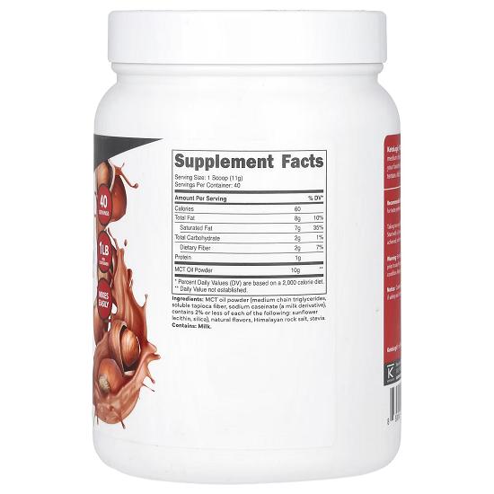 Mct Oil Powder, Hazelnut Cream, 16.2 Oz (454 G)