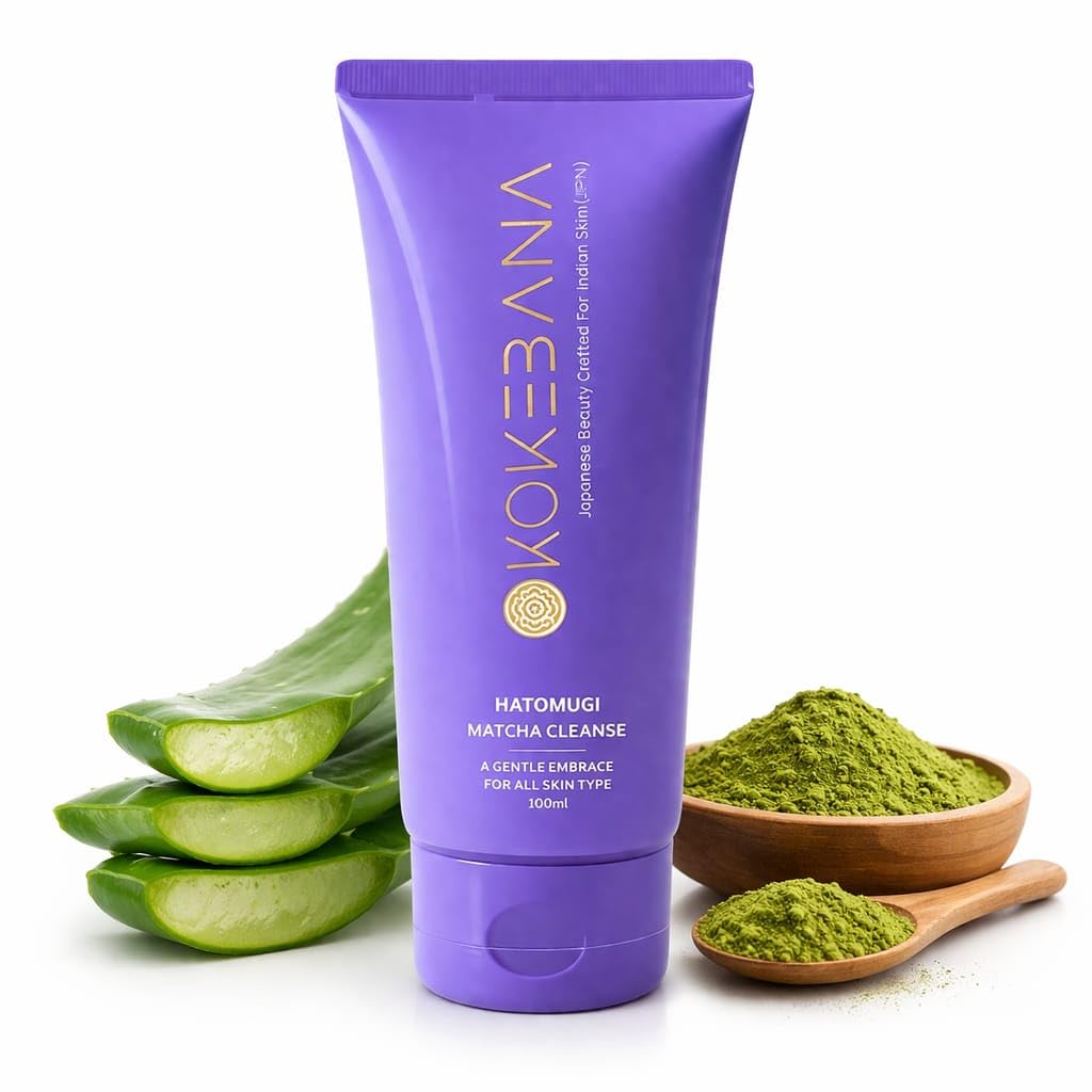 Hatomugi Matcha Natural Face Wash – 100ml For Men & Women |