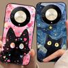 Cute Little Cat For Honor Magic 6 50 70 90 Lite X7b 200 Pro Nova 10 Nova 5T X6 P30 Pura 70 Ultra Tempered Glass Phone Case