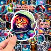 50 Planet Rocket Astronauts Space Decoration Stickers Personalized Creative Diy Waterproof Stickers