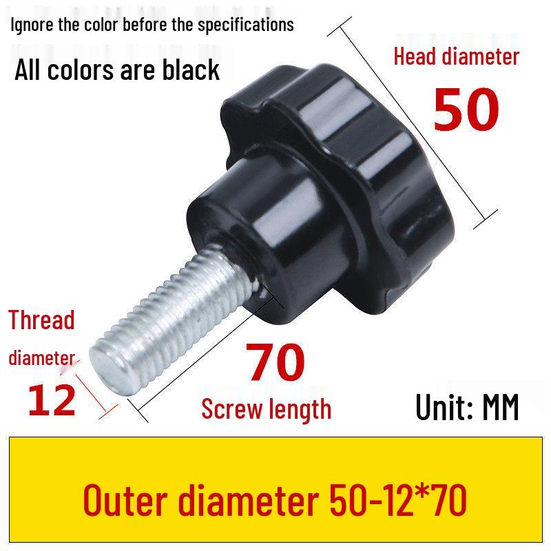 Star-Shaped Bakelite Hand-Tightening Screw Handle (M4-M10)