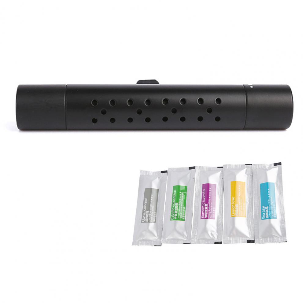 

Car Fragrance Stick Replacement 6pcs Metal Rotating Car Aromatherapy Clip with Essential Oil Refill Sticks Compact Size чорний