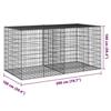 VidaXL Panier gabion avec couvercle 200x100x100 cm fer galvanisé, mur en gabion, mur de soutènement en gabion, clôture en 3295192