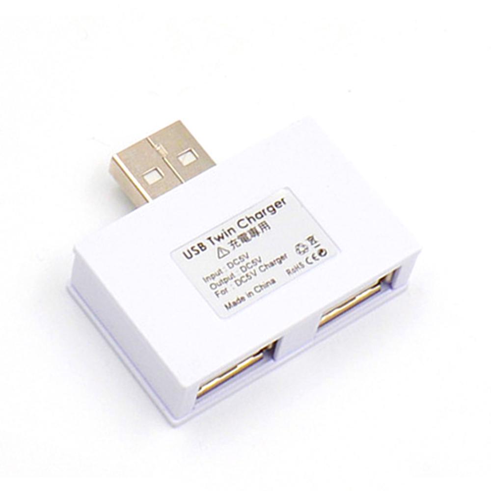 White External Splitter 2 Port USB Splitter USB Charger Hub Micro USB Power Port Multi-port Adapter