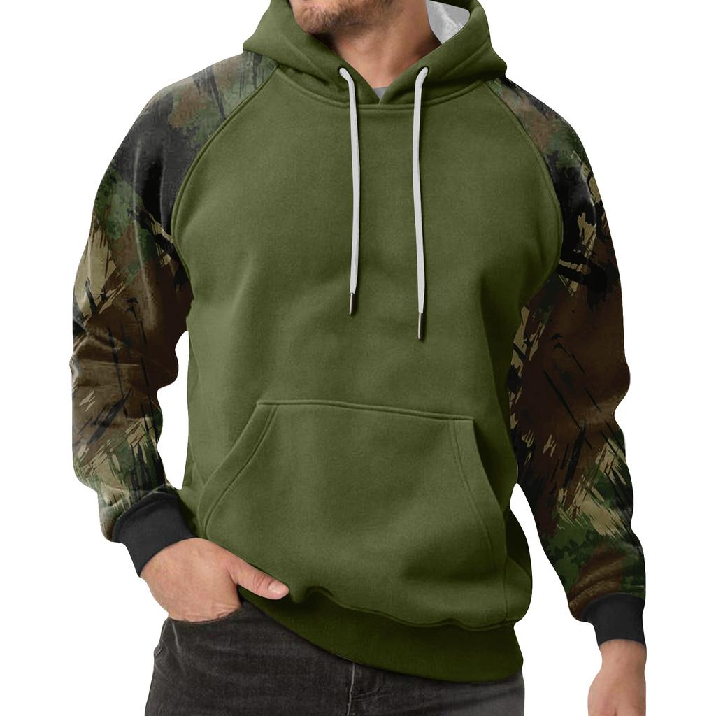 Men's Camouflage Sweatshirt Hoodie Men's Sports Large Size Casual Sweatshirt