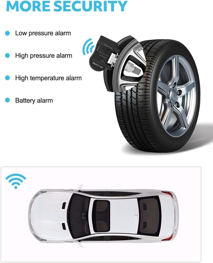 4Pcs TPMS Tire Pressure Sensor For Mazda 2 3 5 6 CX-7 CX-9 MX-5 RX-8 BHB6-37140A