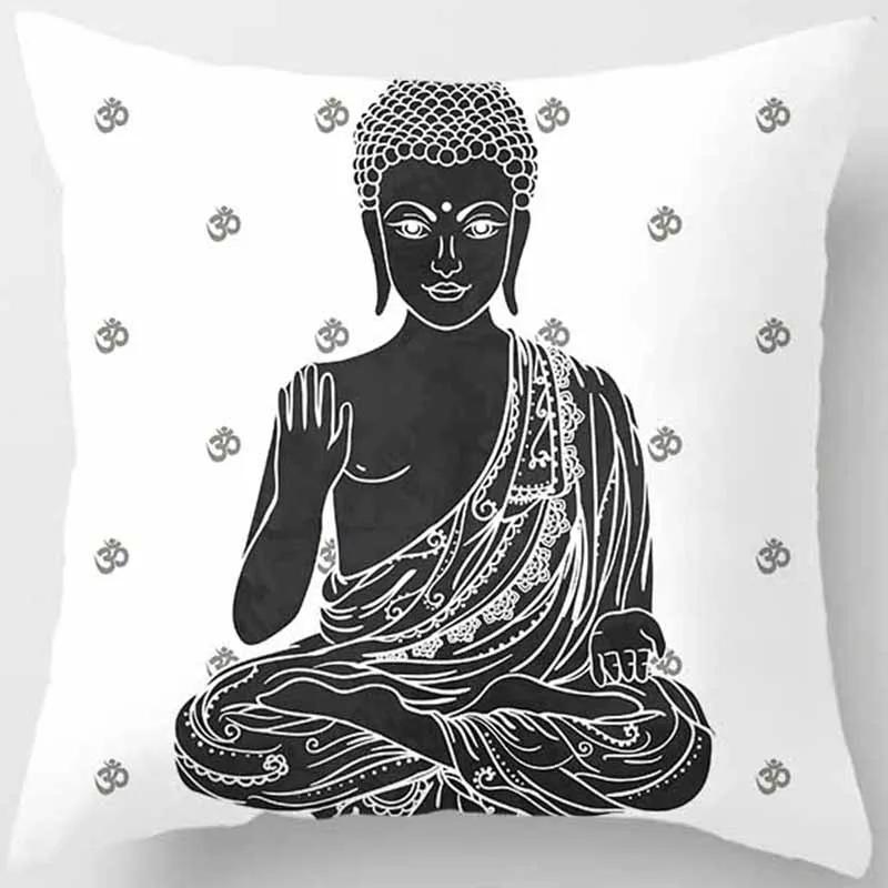 Mysterious Vintage Religious Yoga Symbol Pillowcases Home Decor Housse De Coussin Cojines Decorativos Para Sofá Poduszka