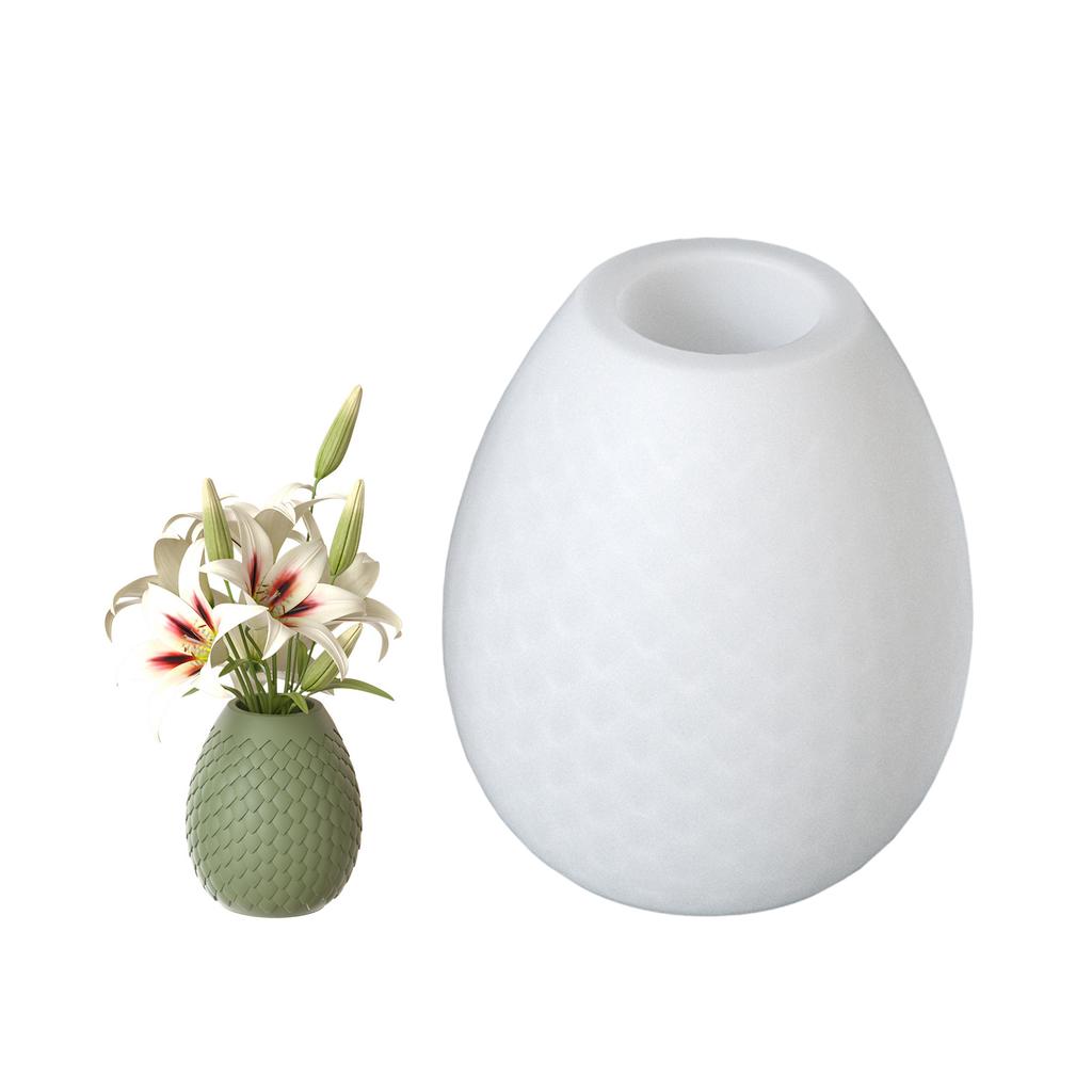 Dragon's Egg/Striped Flower Vase Mould Flexible Silicone Mold for Handmade Desktop Decoration Jewelry Molding Tool