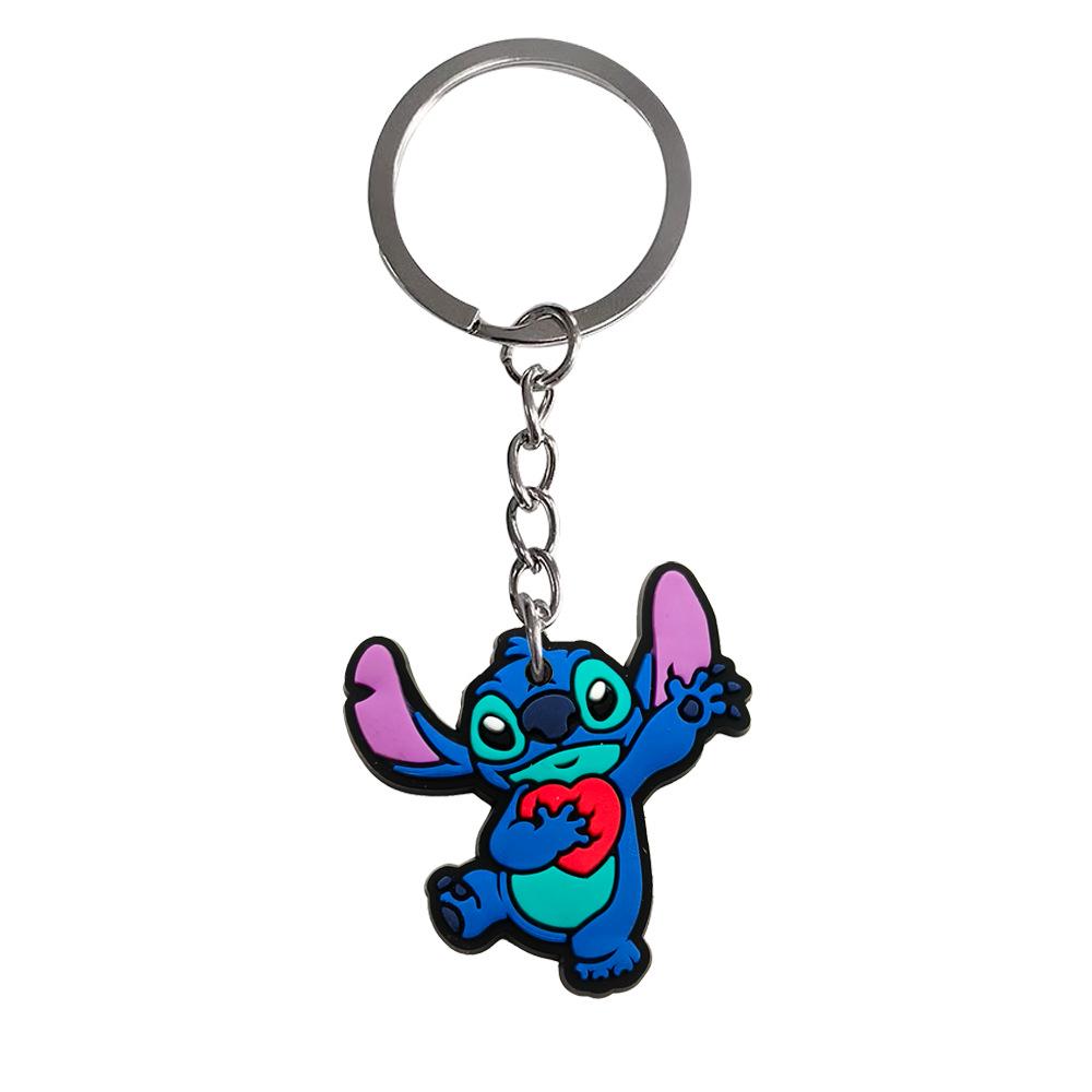 20pcs Stitch Keychain Set: Cute PVC Backpack Pendants & Soft Rubber Accessories
