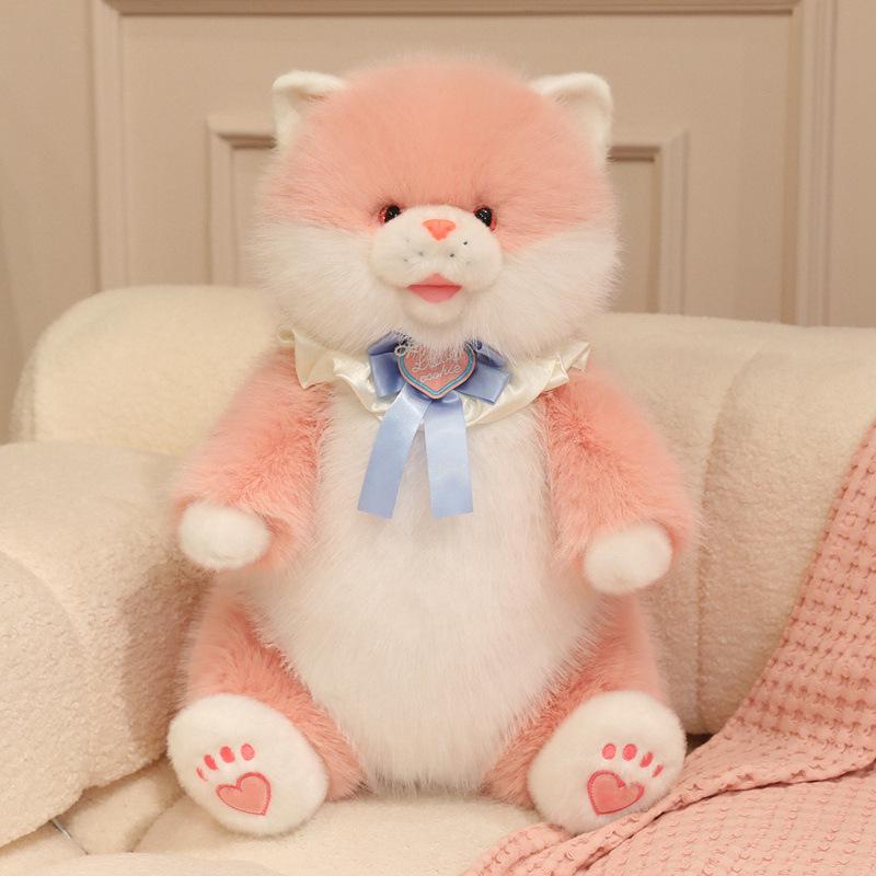 

Cute Sitting Cat Plush Toy - Soothing Doll for Kids, Perfect Girls Birthday Gift 50 cm рожевий