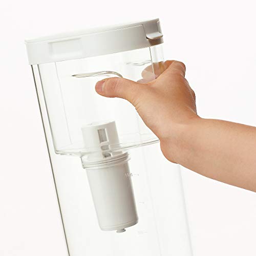 MUJI Acrylic Water Purifier Pot, 1.1L Capacity, Clear, 18590674