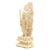 Special Buddhist Statue Standing Acala inches height width 12 depth Cypress Wood Carving with Flame Halo and Square Rock 1129 Kurita's [Myo-o] Statue,