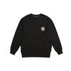 MLB New York Yankees Sweatshirts Unisex Black Crew Neck Moderate Regular 31MT01941-50L